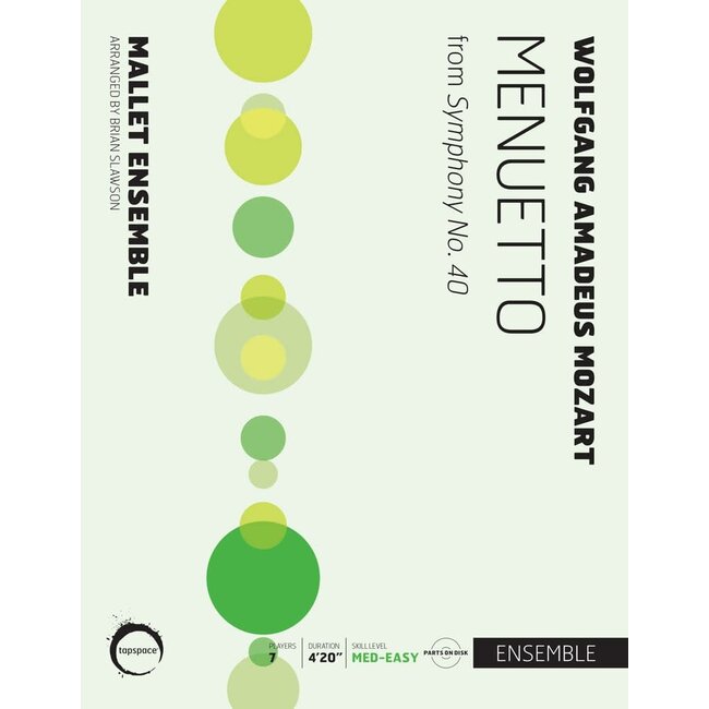 Menuetto - by Wolfgang Amadeus Mozart; arr. Brian Slawson - TSPCE-60