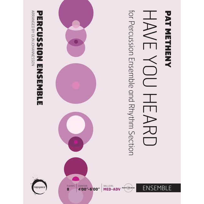 Have You Heard - by Pat Metheny; arr. Olin Johannessen - TSPCE-20