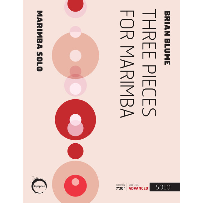 Three Pieces for Marimba - by Brian Blume - TSPCS19-014