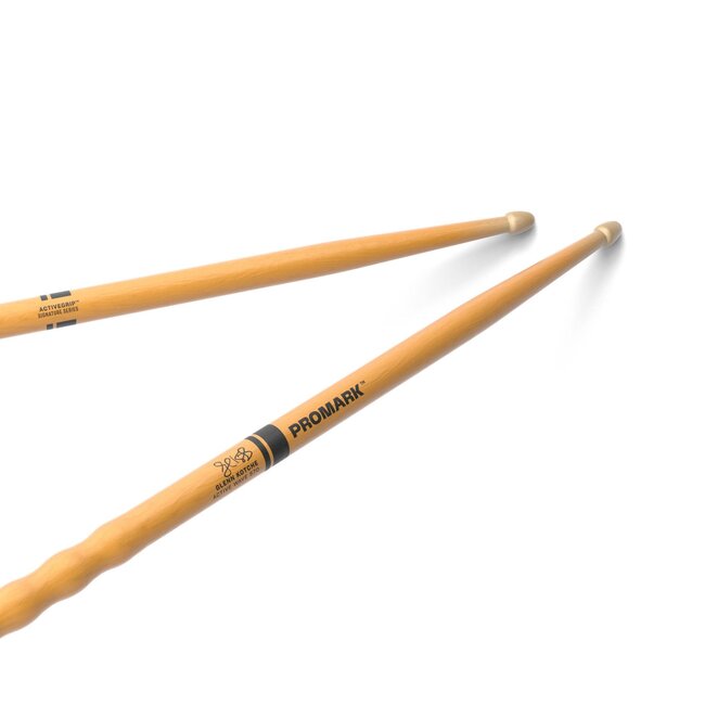 ProMark - TXGKAWW - Glenn Kotche Active Wave ActiveGrip Clear Hickory Drumstick, Wood Tip