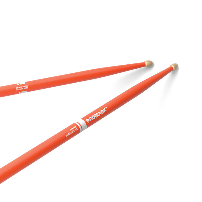 ProMark - RBH595AW-ORANGE - Rebound 5B Painted Orange Hickory Drumstick, Acorn Wood Tip