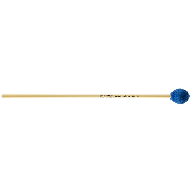 Innovative Percussion - WU4CR - Medium Hard Concerto Marimba Mallets - Electric Blue Bamboo Cord - Rattan (Discontinued)