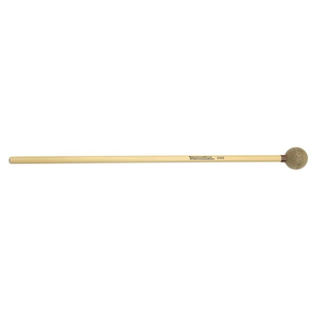 Innovative Percussion - OS8 - Large Glockenspiel/Xylophone Mallets, Extrememly Bright - 1-1/8" Linen Phenolic / Brown Tape - Rattan