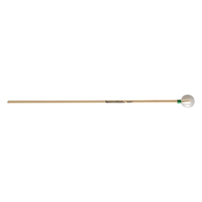 Innovative Percussion - OS7 - Very Bright Glockenspiel Mallets - 7/8" Clear / Green Tape - Rattan