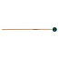 Innovative Percussion - OS1 - Medium Soft Xylophone Mallets - 1-1/8" Dark Green / White Tape - Rattan