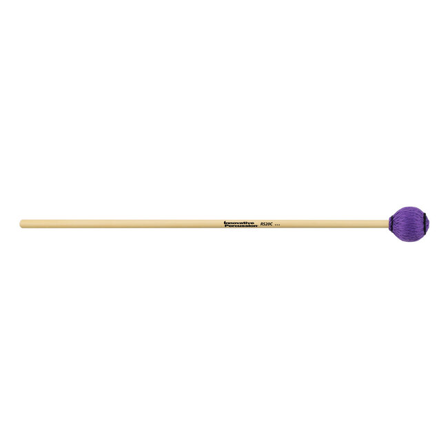 Innovative Percussion - RS20C - Medium Marimba / Vibraphone Mallets - Purple Cord - Rattan