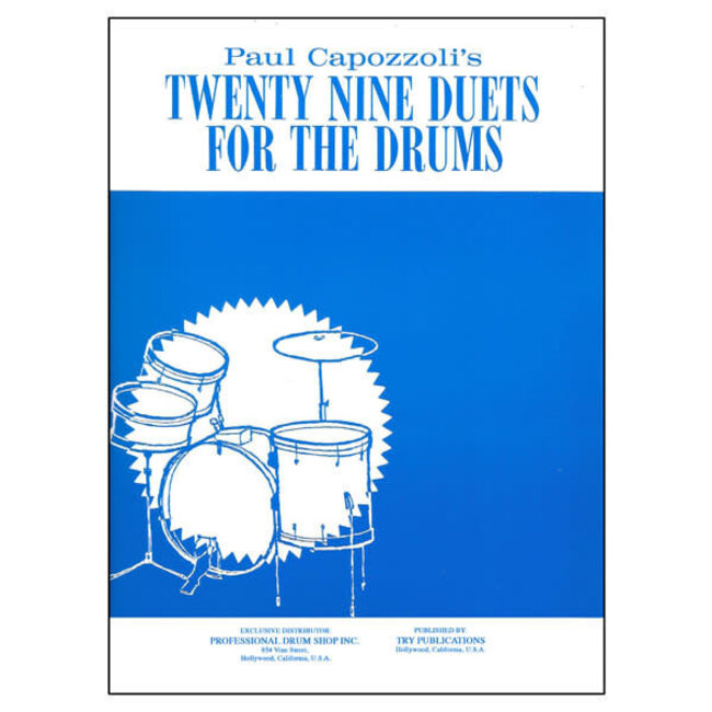 Twenty Nine Duets For The Drums - by Paul Capozzoli - TRY1143