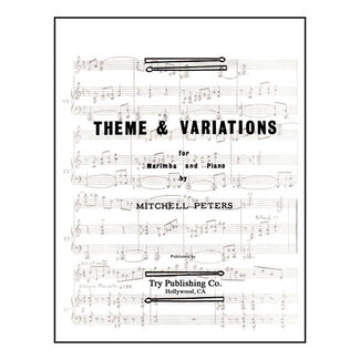 TRY Publishing Theme And Variations For Marimba and Piano - by Mitchell Peters - TRY1083