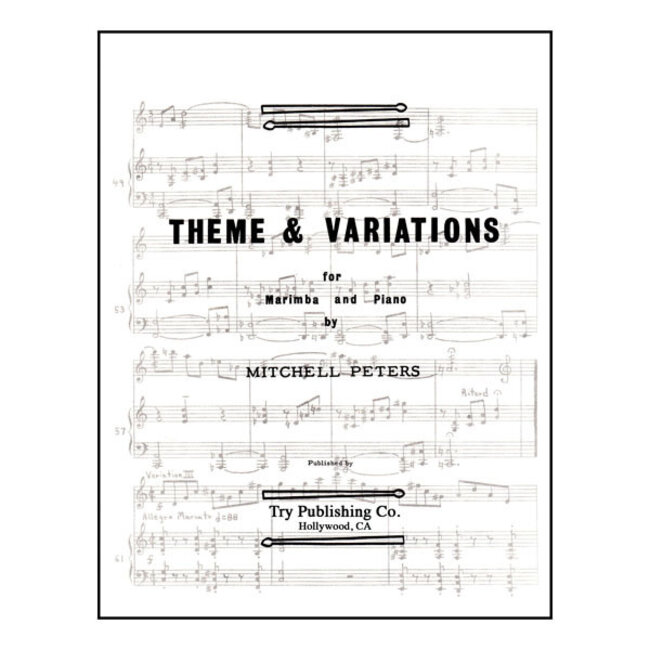 Theme And Variations For Marimba and Piano - by Mitchell Peters - TRY1083