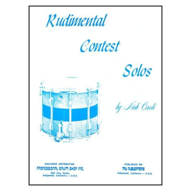 Rudimental Contest Solos - by Nick Ceroli - TRY1015