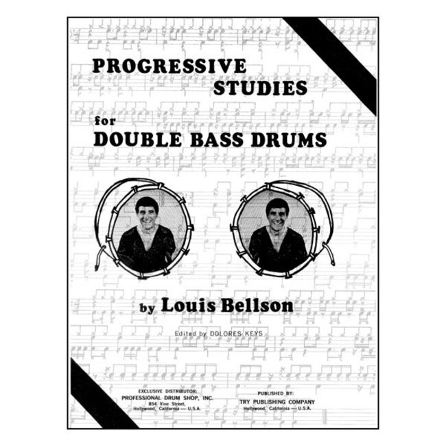 Progressive Studies For Double Bass Drum - by Louie Bellson - TRY1007