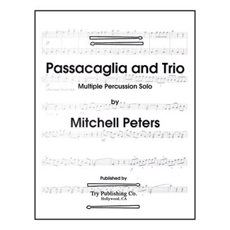 TRY Publishing Passacaglia And Trio - by Mitchell Peters - TRY1089