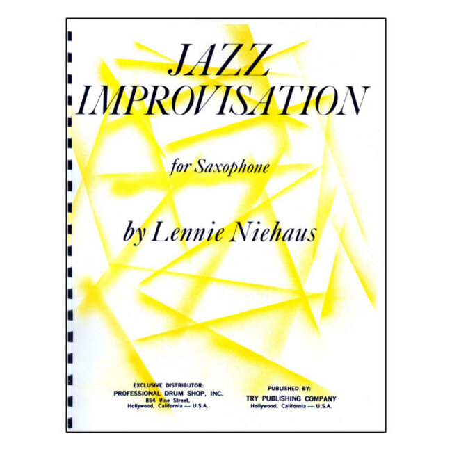 Jazz Improvisation For Saxophone - by Lennie Niehaus - TRY1062