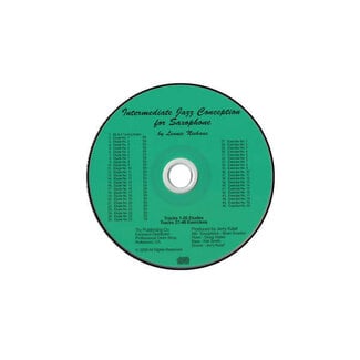 TRY Publishing Intermediate Jazz Conception For Saxophone CD only - by Lennie Niehaus - TRY1116