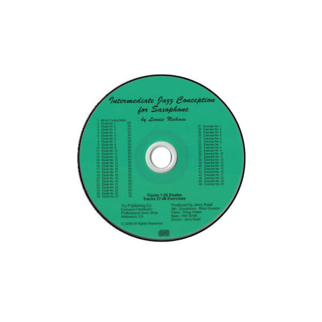 Intermediate Jazz Conception For Saxophone CD only - by Lennie Niehaus - TRY1116