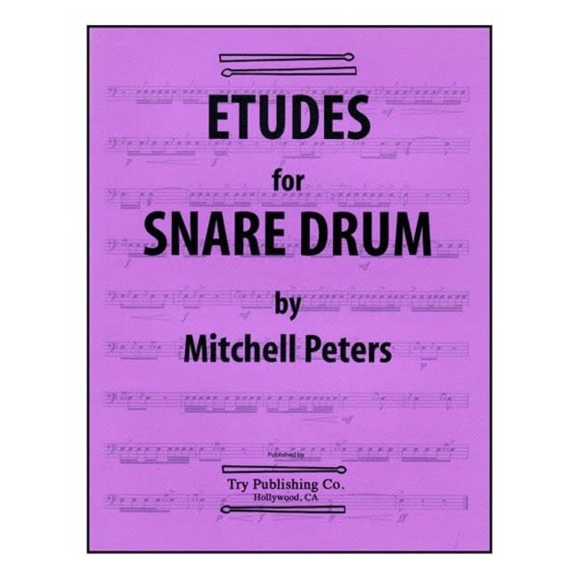 Etudes For Snare Drum - by Mitchell Peters - TRY1070