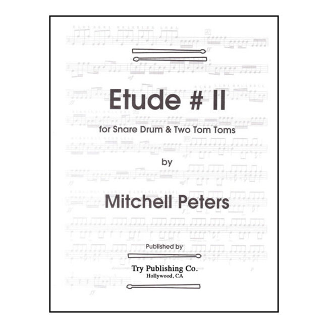 Etude # 2 For Snare Drum and Two Tom-Toms - by Mitchell Peters - TRY1094