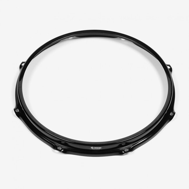 S-Hoops - SH138BBLK - 13" 8 Hole Black PC/Steel S-Hoop Snare Bottom