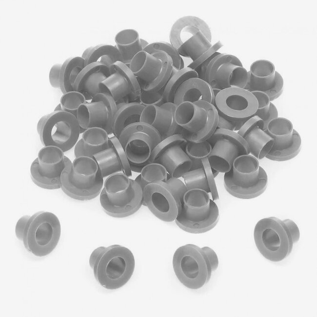 Danmar - TRW100S - 100 Pack Nylon Tension Rod Washers - Silver
