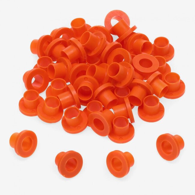 Danmar - TRW100OR - 100 Pack Nylon Tension Rod Washers - Orange