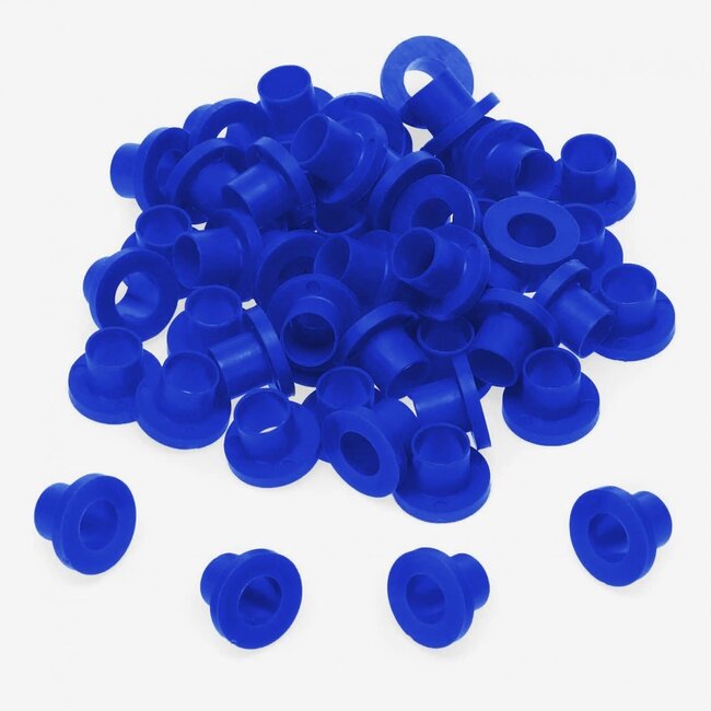 Danmar - TRW100BLU - 100 Pack Nylon Tension Rod Washers - Blue