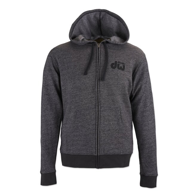 DW - PR25HOODFL-M - Flag Denim Fleece Zip Hoodie, Med