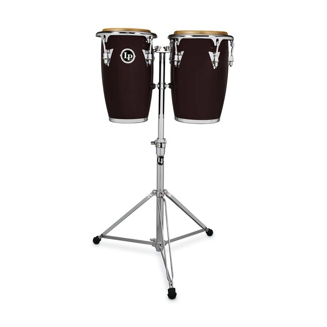 LP - LP-JRX-DW - Jr Conga CCII 8-9 Set W Red Chrome Double Stand