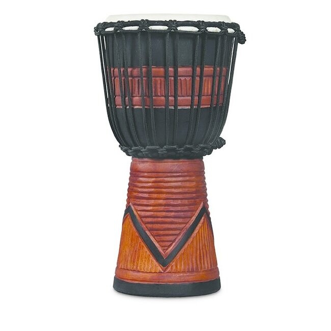 LP - LP713SB - World Beat Wood Art Small Djembe, Black/Brown
