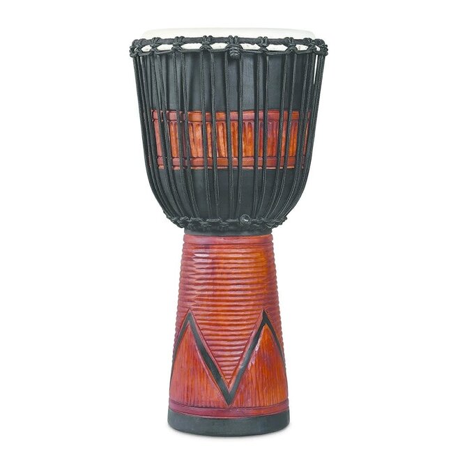 LP - LP713LB - World Beat Wood Art Large Djembe Black/Brown