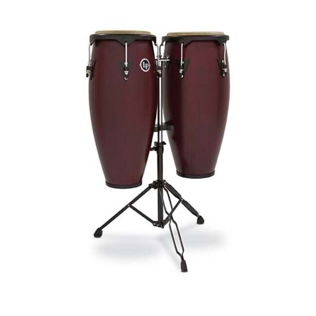 LP - LP646NY-DW - City 10/11 Set Oak Dark Walnut Black W/Double Stand