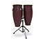 LP - LP646NY-DW - City 10/11 Set Oak Dark Walnut Black W/Double Stand