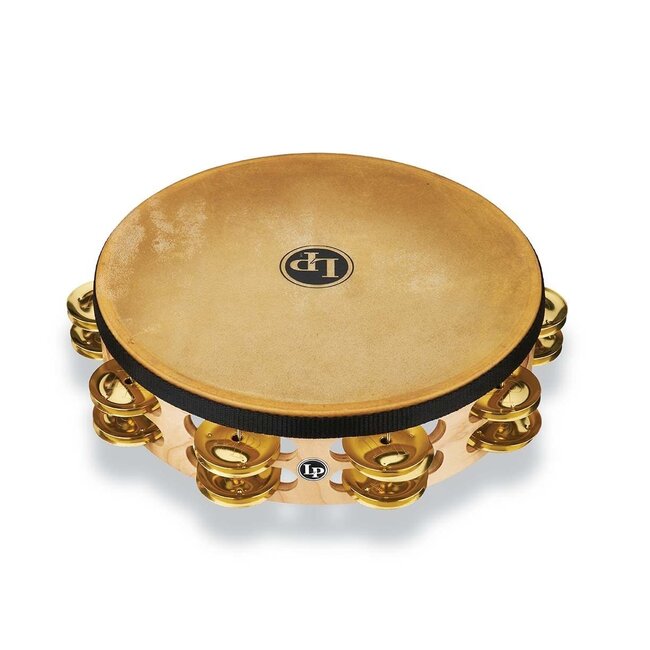LP - LP384-BR - Pro 10" Double Row Headed Tambourine Bag - Brass