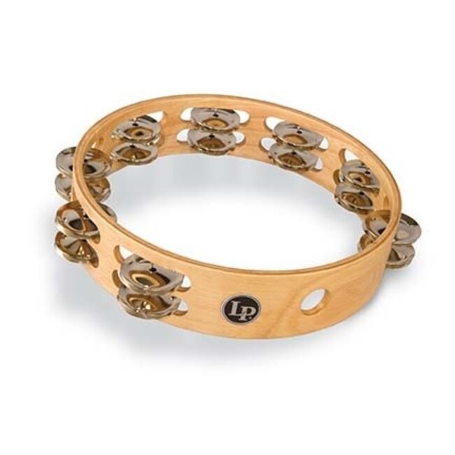 LP - LP380B - Pro 10" Double Row Tambourine - Nickel/Silver