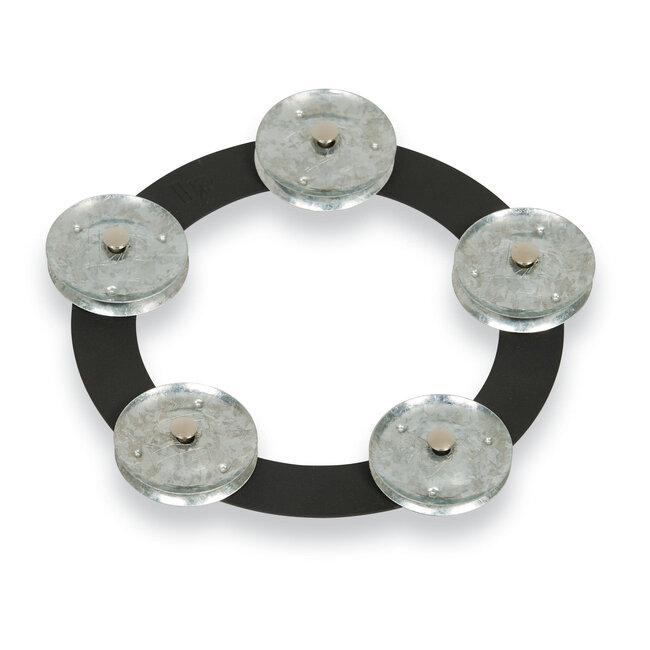 LP - LP3806BGA - 6" Tambo-Ring - Black Sand With Galvanized Steel Jingles