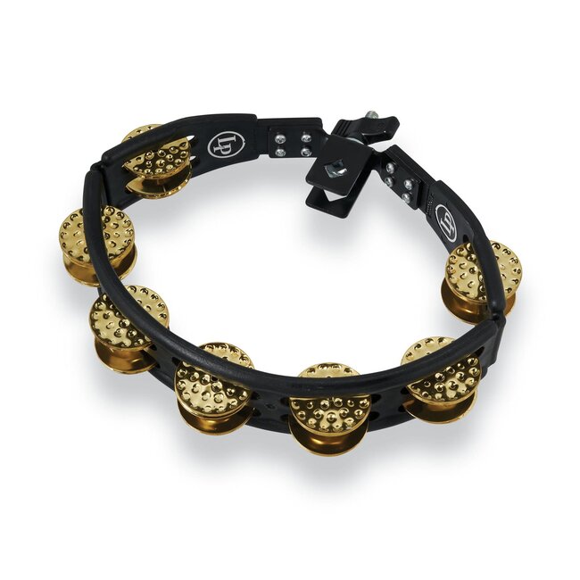 LP - LP179 - Cyclops Mounted Tambourine - Dimpled Brass Black