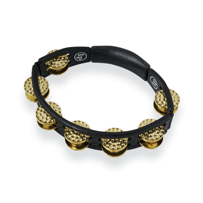 LP - LP174 - Cyclops Handheld Tambourine - Black Dimpled Brass