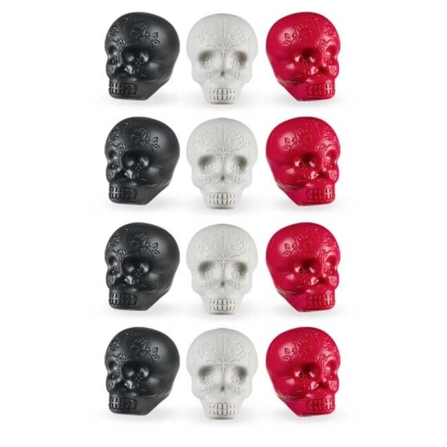 LP - LP006-PK12 - Sugar Skull Shakers - 12Pk Display