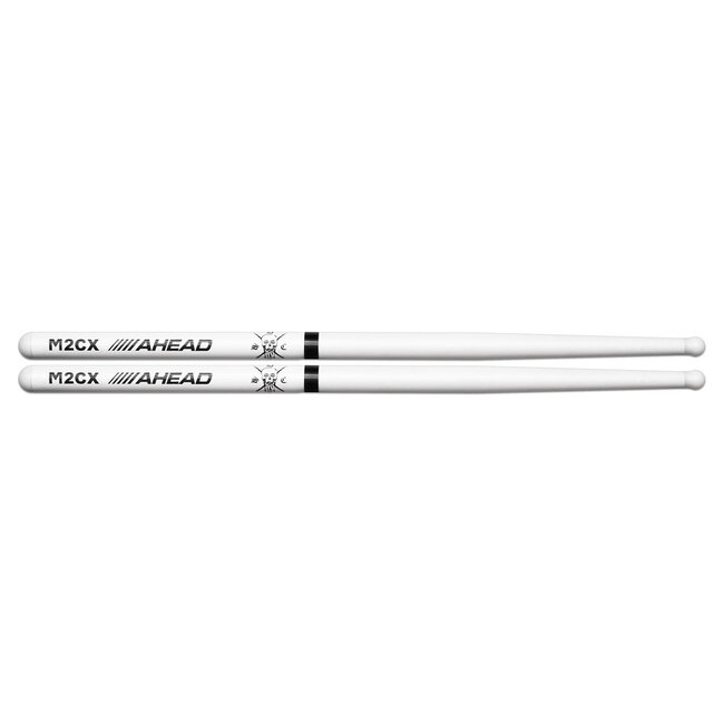 Ahead Drumsticks - M2CX - White Marching SDC - 1 Pair