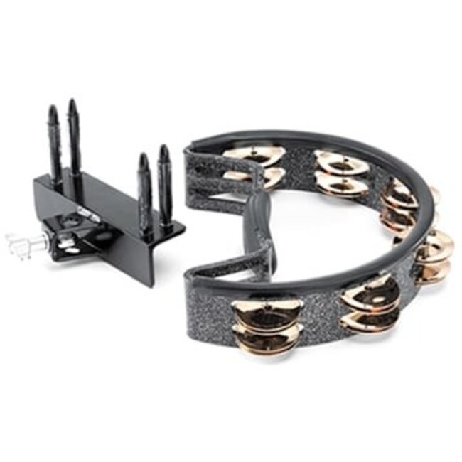 Pearl - PTM10GH - Tambourine W/ Gold Jingles & Mount