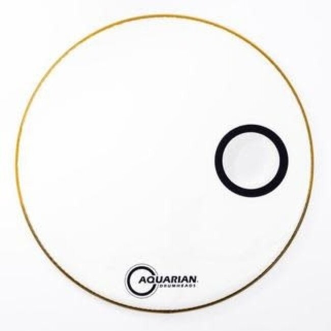 Aquarian - SMPTCC28WH - 28" Small Off-Set Port Resonant Bass Drum White