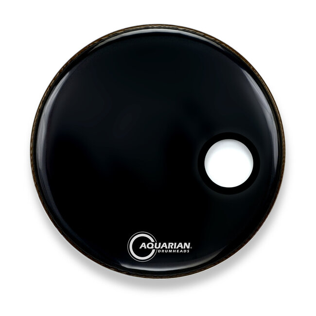 Aquarian - SMPTCC22BK - 22" Small Off-Set Port Resonant Bass Drum Black