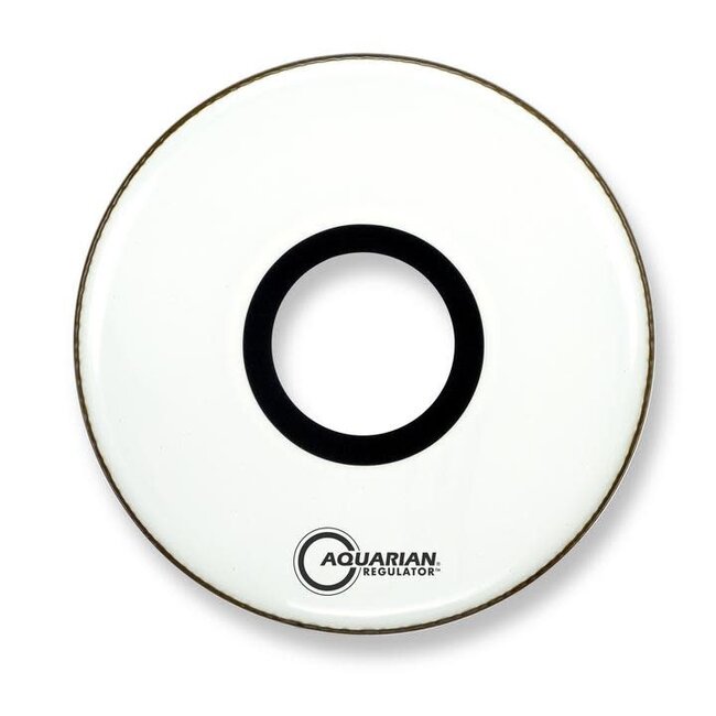 Aquarian - PTCC22WH - 22" Center Port Resonant Bass Drum White