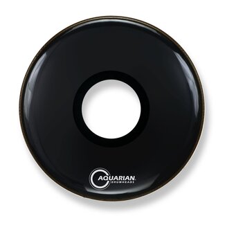 Aquarian Drumheads Aquarian - PTCC18BBK - 18" Center Port Resonant Bass Drum Black