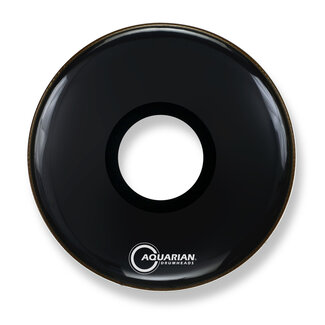 Aquarian Drumheads Aquarian - PTCC16BBK - 16" Center Port Resonant Bass Drum Black