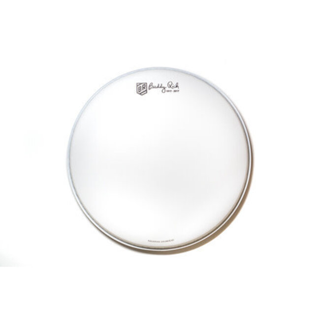 Aquarian - TCBR14 - 14" Buddy Rich White Vintage Coated Signature Snare Batter