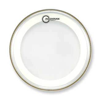 Aquarian Drumheads Aquarian - MRS2-15 - 15" Super-2 Clear With Studio-X Ring