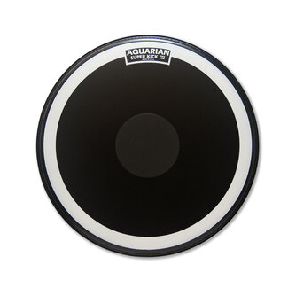 Aquarian Drumheads Aquarian - SKIII24BK - 24" Superkick Coated Black Single Ply Bass Drum With Power Dot