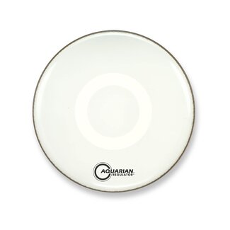 Aquarian Drumheads Aquarian - RF22WH - 22" Regulator No Hole Bass Drum Gloss White