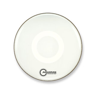 Aquarian Drumheads Aquarian - RF16WH - 16" Regulator No Hole Bass Drum Gloss White