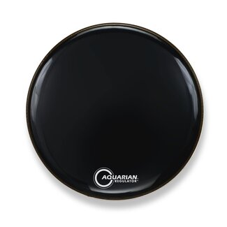 Aquarian Drumheads Aquarian - RF24BK - 24" Regulator No Hole Bass Drum Gloss Black